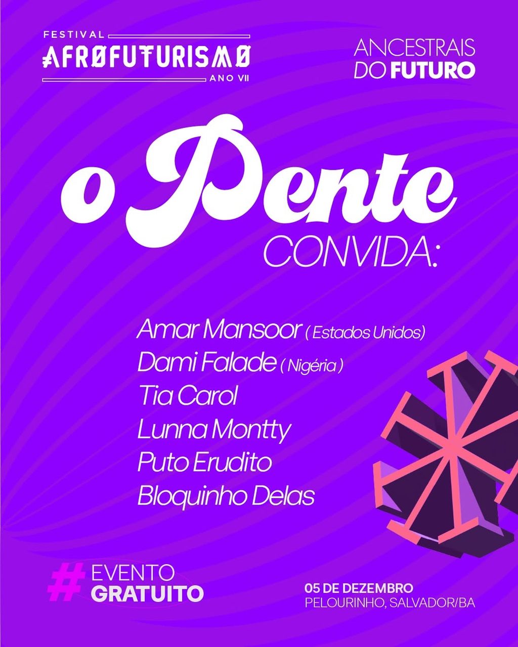 Cartaz — Festival Afrofuturismo · Ano VII